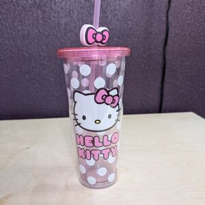 Hello Kitty Pink Polka Dot Tumbler